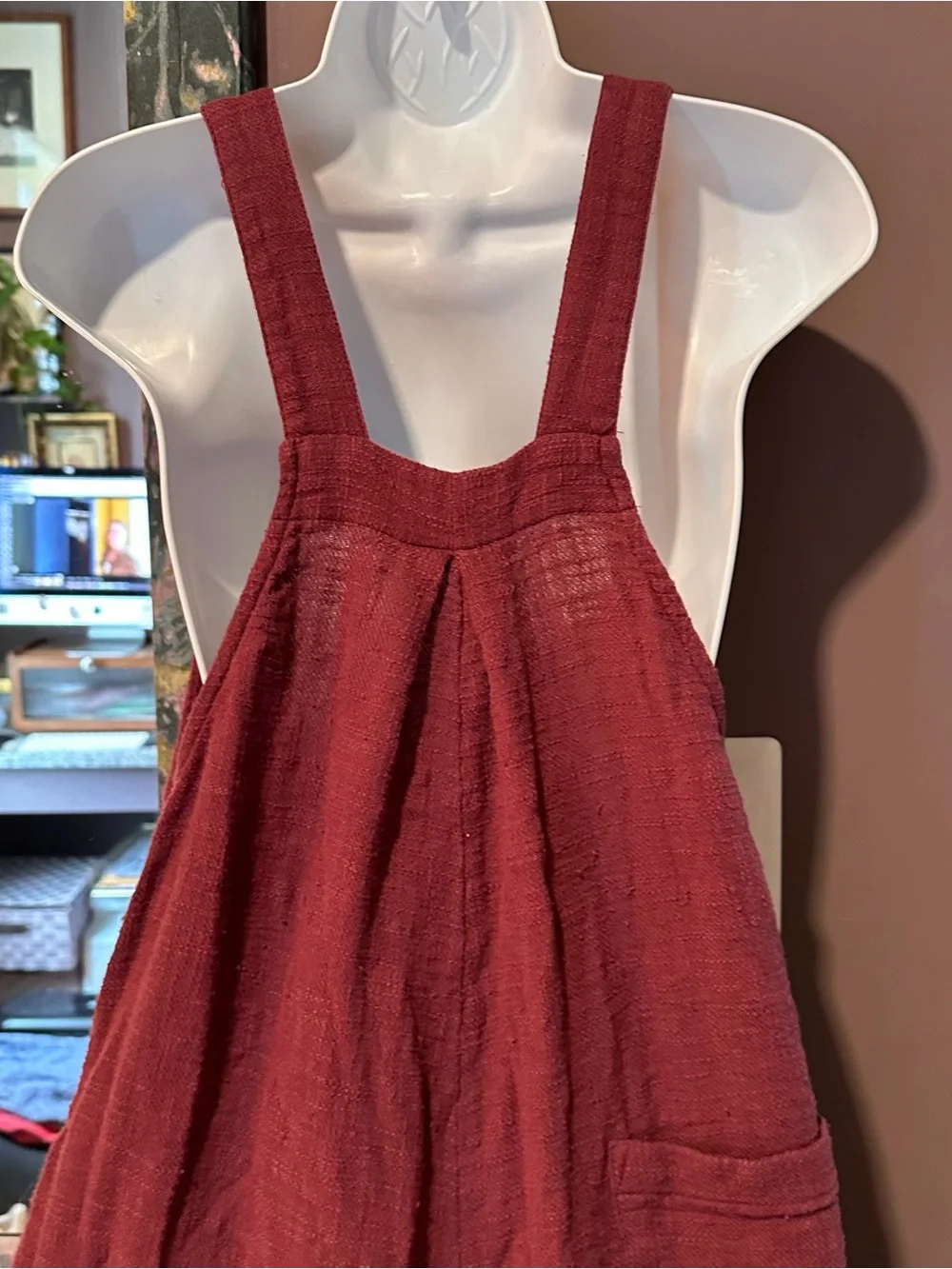 Free People woven overalls